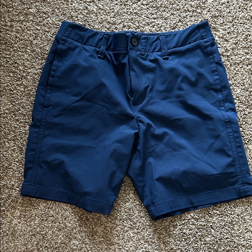 Under Armour Navy Flat Front Shorts